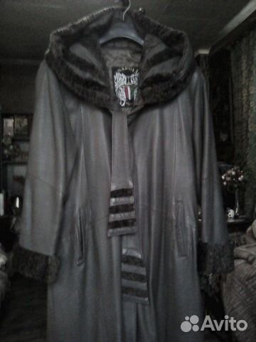 Плащ кожаный, б/у, отлично. сост, р48-50-52 Плащ кожаный, б/у, отлично. сост, р48-50-52