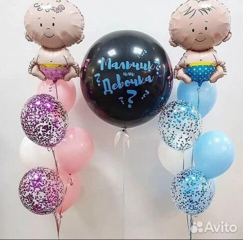 Воздушный шар для определения пола ребёнка (мальчи Воздушный шар для определения пола ребёнка (мальчи