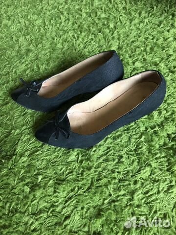 Туфли чёрные б/у (р-р 24,5)