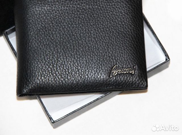 Мужской кожаный кошелек Brioni new box Мужской кожаный кошелек Brioni new box