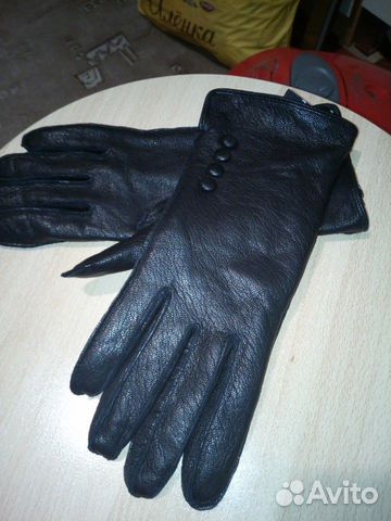 Перчатки кожаные женские