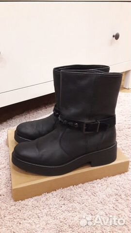 Женские демисезонные полусапоги (кожаные, 40 р.)