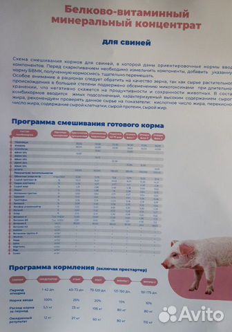Бвмд, бвмк, премиксы, добавки для с/х животных и п купить на Зозу.ру - фотография № 8