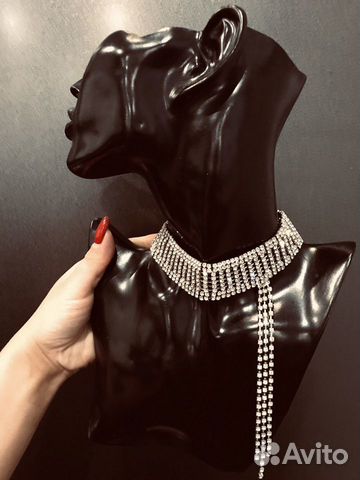 Чокер коллар коллаж кристаллы