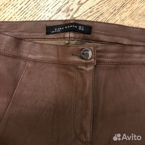Кожаные легинсы Zara р. S натуральная кожа Кожаные легинсы Zara р. S натуральная кожа