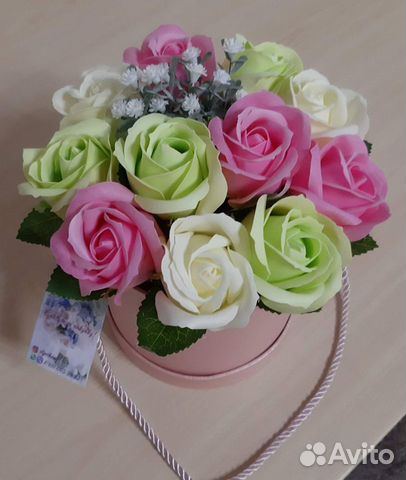 Букет из мыльных роз