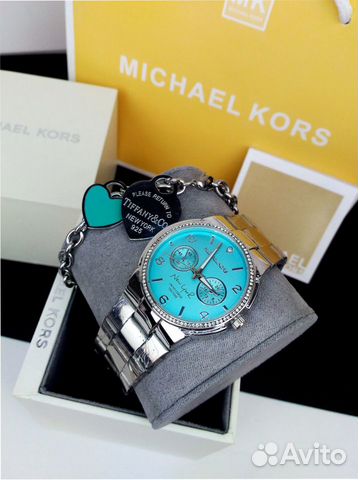 Часы женские michael kors голубые (108) Часы женские michael kors голубые (108)