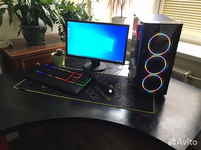 Игровой компьютер i7/gtx 1070/16gb/ssd/rgb/wifi/bt