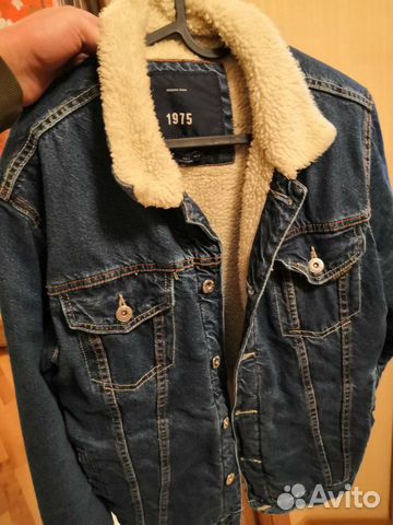 Zara джинсовая куртка с мехом Zara джинсовая куртка с мехом