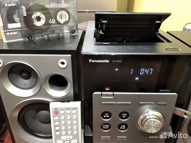 Panasonic SC-PM45 USB/AUX/CD/mp3/FM/кассета Panasonic SC-PM45 USB/AUX/CD/mp3/FM/кассета