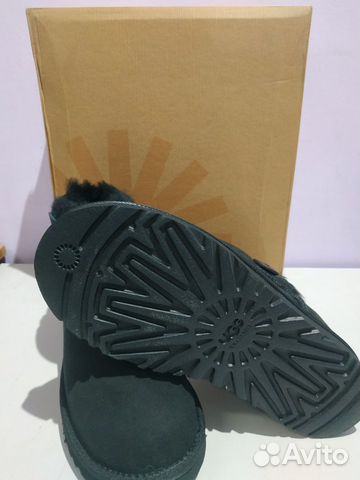 UGG Mini Bailey Button мини черные с пуговкой UGG Mini Bailey Button мини черные с пуговкой