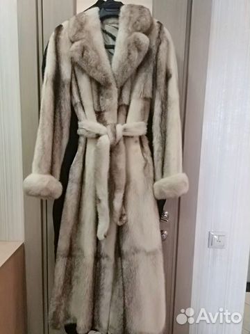Шуба норковая, не крашеная, длина 135 см
