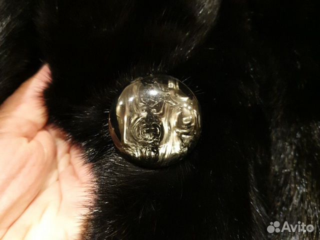 Шуба норковая длинная черная