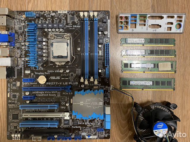 Intel Core i7-3770, 3,4 GHz, + Asus P8Z77 V-LE plu Intel Core i7-3770, 3,4 GHz, + Asus P8Z77 V-LE plu