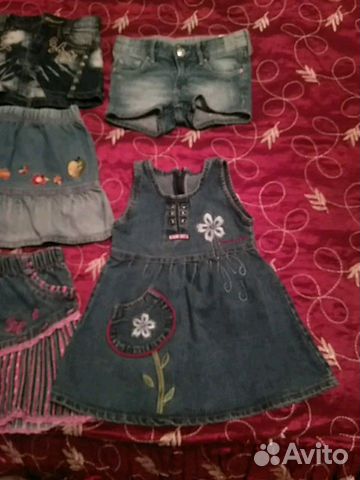 Джинсовая одежда для девочек