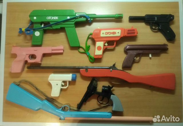 Игрушки СССР автомат, ружья, пистолеты