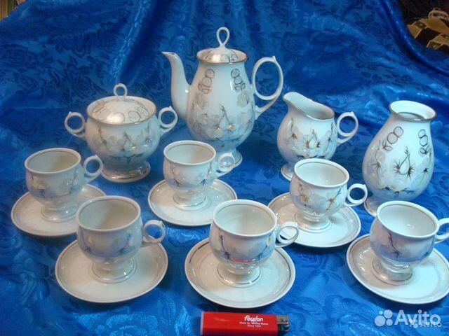 Чайный Кофейный сервиз Туймазы Фарфор СССР