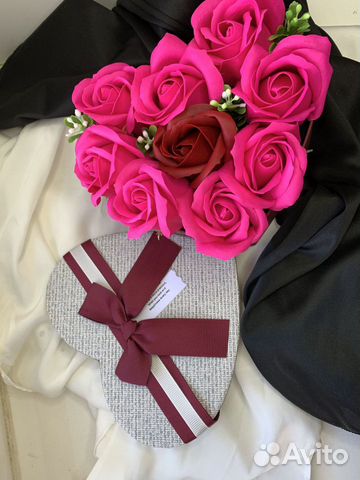 Букет из мыльных роз