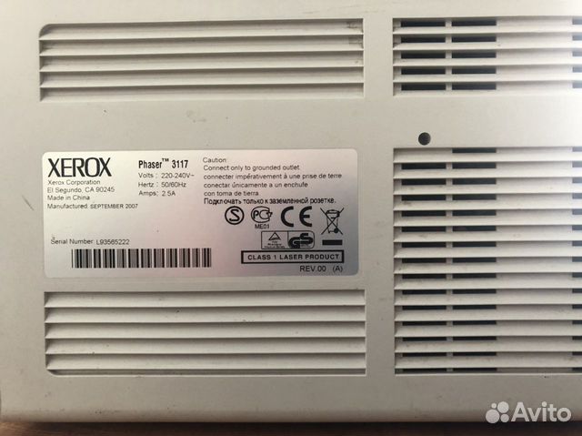 Принтер б/у xerox Phaser 3117