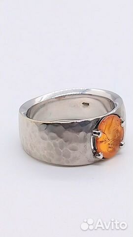 Золотое мужское кольцо с 