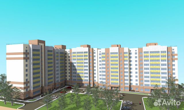 3-к квартира, 72 м², 2/10 эт.