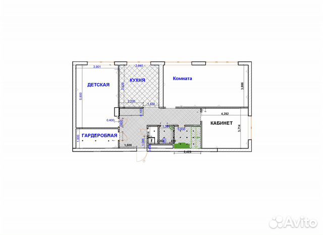 3-к квартира, 110 м², 4/22 эт.