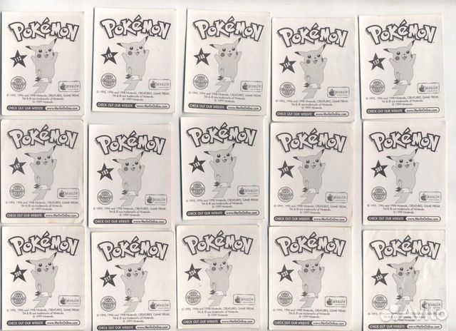 Наклейки стикеры Покемон Pokemon, Merlin