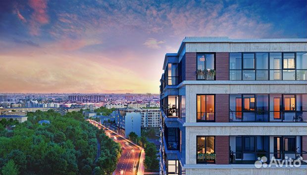 1-к квартира, 44.1 м², 6/8 эт.