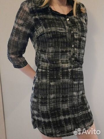 Платье рубашка туника 42-44