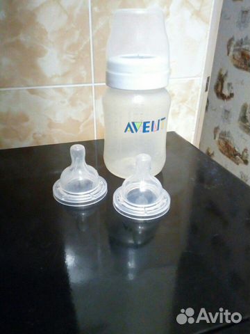 Бутылочка-поильник avent Classic,соски 3 m+