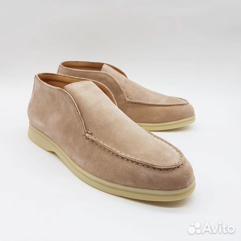 Ботинки Loro Piana Open Walk замшевые без шнуровки