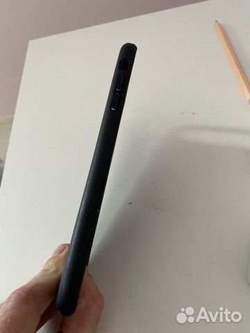 Чехол на iPhone 7/8 Plus apple кожаный синий
