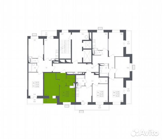 1-к квартира, 33 м², 9/17 эт. 1-к квартира, 33 м², 9/17 эт.