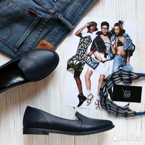 Кожаные туфли-слиперы Кожаные туфли-слиперы