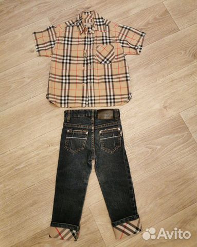 Рубашка+джинсы фирмы Burberry (оригинал) Рубашка+джинсы фирмы Burberry (оригинал)