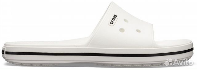 Белые шлепанцы crocs Crocband III