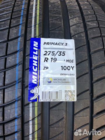Michelin Primacy 3 245/40 и 275/35R19 98Y RunFlat