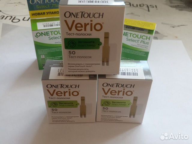 Тест полоски OneTouch Verio
