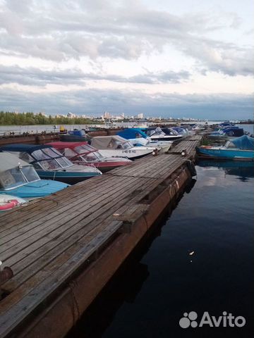 Лодочная станция в Самаре. Стоянка лодок, катеров