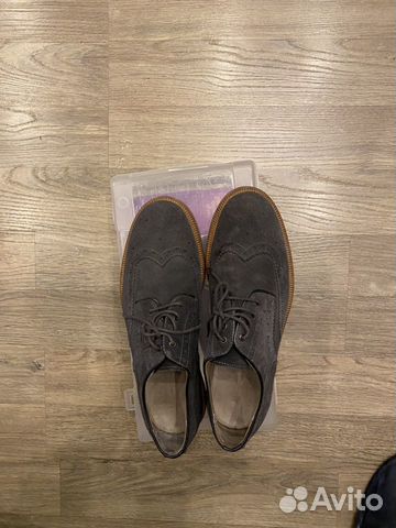 Замшевые ботинки Massimo dutti