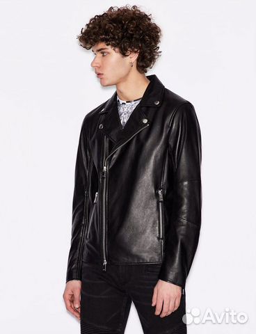Кожаная куртка Armani Exchange Кожаная куртка Armani Exchange