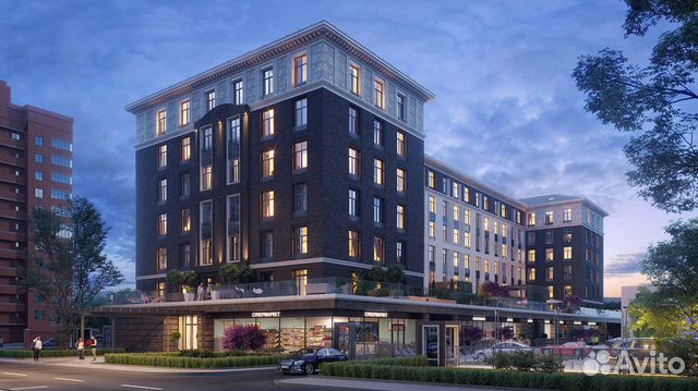 Своб. планировка, 37.4 м², 3/7 эт.