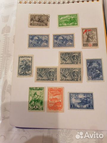 Советские марки 1941-45 гг.Не частые