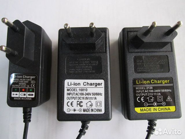 Блоки питания на шуруповёрты12,6/16.8v/21v/25v