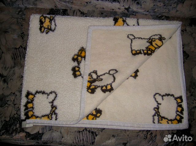 Одеяло-плед детское из овечьей шерсти, Италия