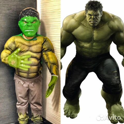 Карнавальный костюм Халк супергерои (Маскарадный,M