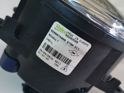 Фара противотуманная F1 Valeo 89202503 (088358)