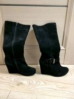 Сапоги женские замша 39-40