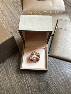 Кольцо Bvlgari serpenti булгари широкое
