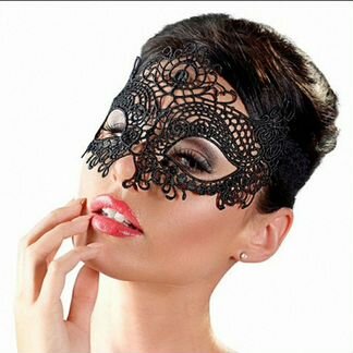 Маска из кружева карнавальная кружевная в ассортим